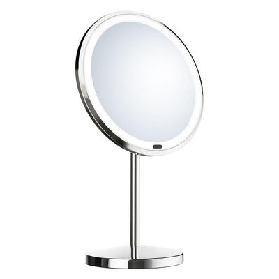 Smedbo Miroir de maquillage sur pied 7x grossissant 20cm avec éclairage chrome