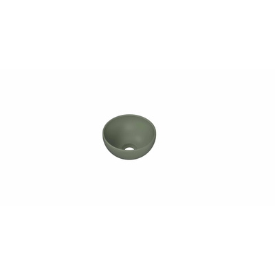 INK Otello XS waskom - 24x24x12cm Fontein kom rond porselein - mat retrogroen