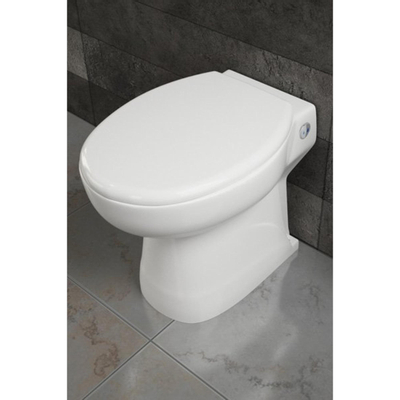 GO par Van Marcke WC sur pied avec broyeur avec double chasse 24 Litres avec abattant