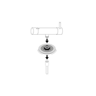 Neoperl PCW-01 douche doorstroombegrenzer - 5 liter per min - rond 18.7mm - geel