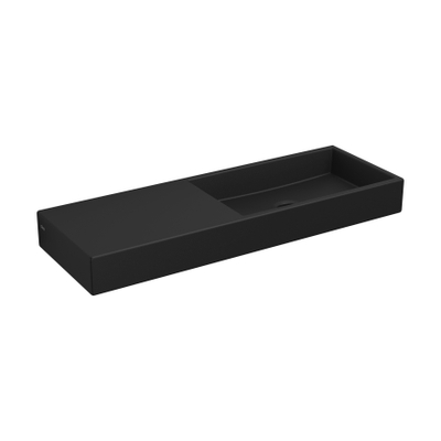 Clou Mini Wash Me lave-mains 56x19cm sans trou de robinet à gauche Céramique Noir mat