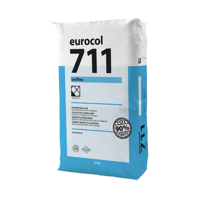 Eurocol 711 Uniflex Colle pour carrelage en poudre - Blanc