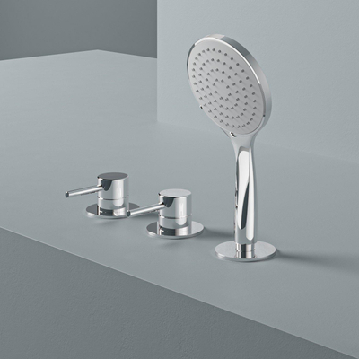 Hotbath Buddy Combinaison pour bord de baignoire - mitigeur monocommande - Chrome