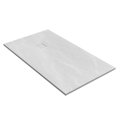 BRAUER Asteroid Douchebak 90x160 incl. antislip en antibacterieel mineraalmarmer mat wit