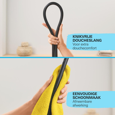 GROHE VitalioFlex Trend Flexible de douche - 175cm - lisse - noir mat