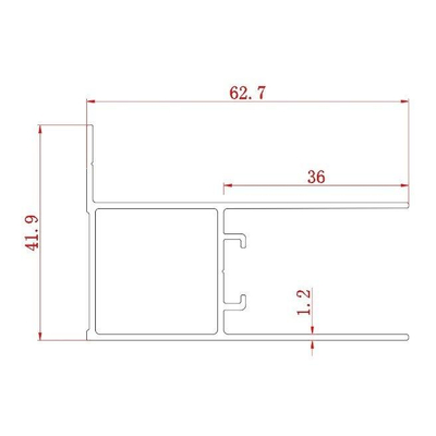 Saniclass ID06 Partie - profilé d'élargissement - chrome