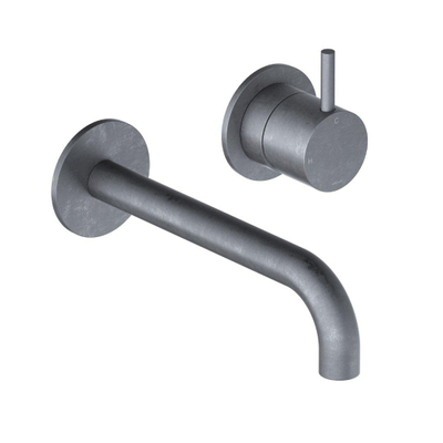 Hotbath Cobber afbouwdeel inbouw wastafelmengkraan met 18 cm uitloop verouderd ijzer OUTLETSTORE