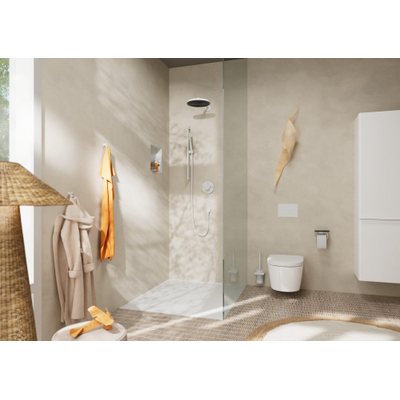 Hansgrohe Addstoris closetrolhouder met planchet mat wit