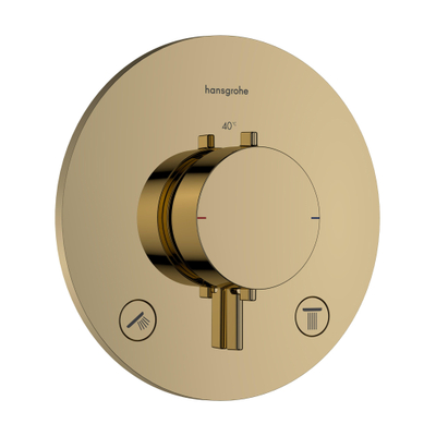 Hansgrohe Ecostat Comfort S Inbouwthermostaat - 2 functies - Polished Gold Optic