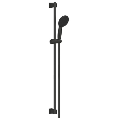 Grohe Vitalio Start 110 Glijstangset - 90cm - ronde handdouche - met 2 straalsoorten - gladde doucheslang - matte black (mat zwart)