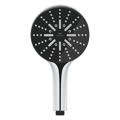 GroheRainshower Aquahanddouche smartactive m. 3 straalsoortenØ13cmrain, rain+ en activemassagechroom/zwart