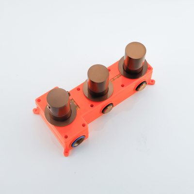 Fortifura Nebbio Robinet thermostatique encastré - 2 voies - extensible à 3 ou 4 voies - cuivre brossé PVD