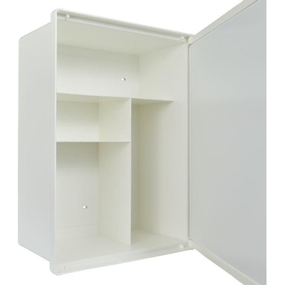Go by Van Marcke Armoire de toilette avec miroir - 32x40x14cm - matière synthétique - blanc