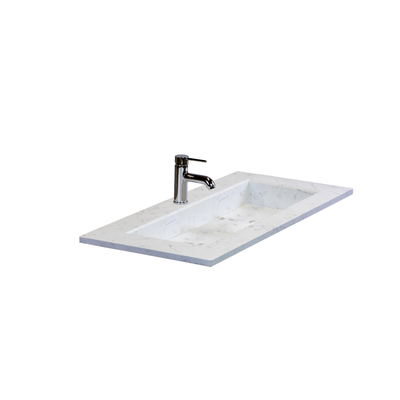 HR badmeubelen Levante Wastafel - 121x46x2cm - compact stone 121x2x46cm - wasbak rechts - 0 kraangaten - voor onderkast 30+90cm - zwart