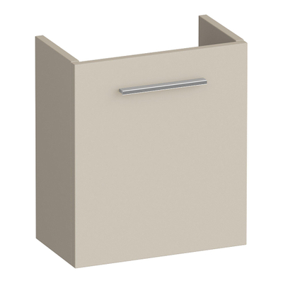 BRAUER Trust fonteinonderkast - 40x45x22cm - excl. opbouwgreep met 1 deur linksdraaiend mat beige