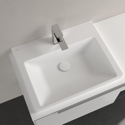 Villeroy & Boch Subway 3.0 Lavabo - 600 x 470 x 165 stone white mat (blanc) CeramicPlus - sans trop-plein - bord meulé