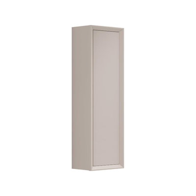 Adema Prime Core Hoge Kast - 120x34.5x27cm - 1 deur - MDF - mat cotton (beige)