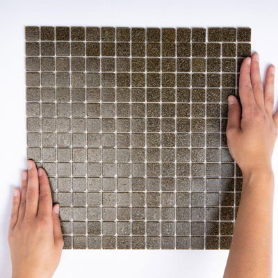 The Mosaic Factory Amsterdam mozaïektegel - 32x32cm - 4mm - vierkant - mat brown (bruin)