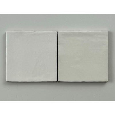 ÉCHANTILLON Terravito Mellina Carreau mural en céramique - 10x10cm - 8mm - Blanc