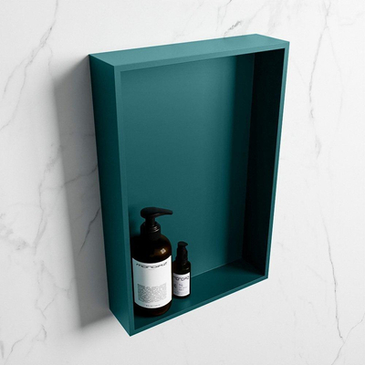 Mondiaz Easy nis 29.5x44.5x8cm - inbouw/opbouw - 1 open vak - Solid surface - Smag