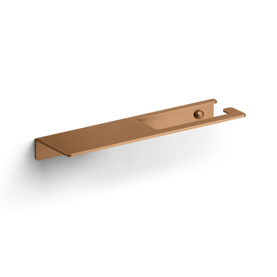 Clou Fold Porte-rouleau de papier toilette sans couvercle bronze brossé PVD
