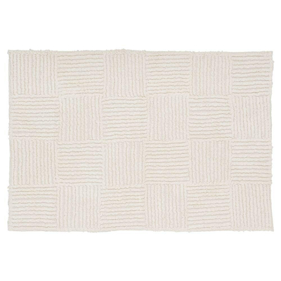 Noir/Blanc Sealskin kabana Tapis de Bain 60 x 90 cm
