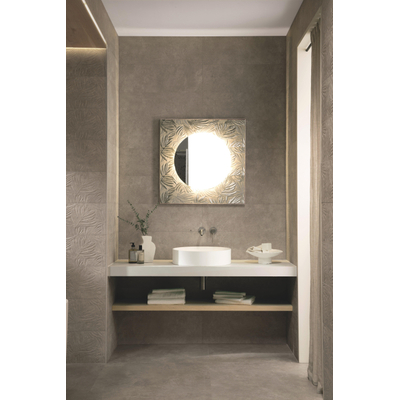 ÉCHANTILLON Terravito Elzino Carrelage murale et de sol - 60x60cm - rectifié - Aspect pierre naturelle - Grey mat (gris)