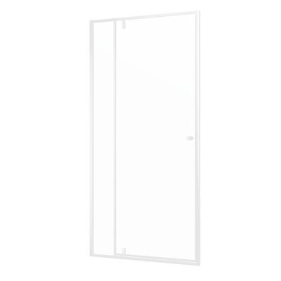 Sealskin Contour Porte pivotante pour niche 100x200 cm, verre de sécurité clair 6 mm Blanc mat