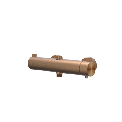 IVY Tribe Ensemble de douche de pluie - apparent - pomme de douche medium 25 cm - douchette barreau - INOX316 - cuivre brossé mat PVD