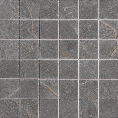 Fap Ceramiche Roma Stone Mosaico Gold Pietra Grey Macro Mosaico Carrelage sol soyeux - 30x30cm - Superiore (Gris)