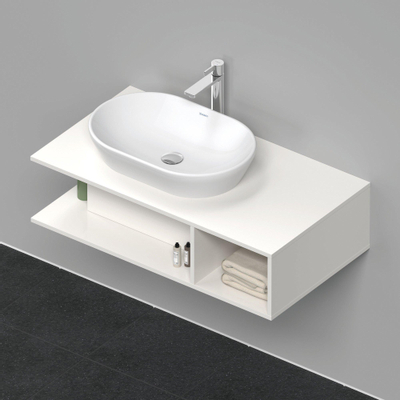 Duravit D-neo Meuble sous vasque 100x55x26cm sans tiroirs Blanc haute brillance