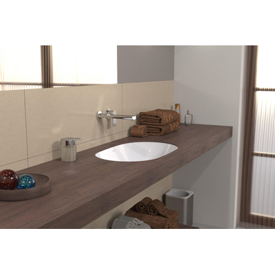 Villeroy & boch architectura lavabo à poser 43x63x17.5cm ovale avec trou de trop-plein blanc alpin brillant céramique+
