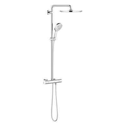 GROHE Rainshower SmartActive Ensemble de douche pluie apparent - robinet de douche - pomme de douche 31cm - douchette ronde - chrome