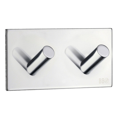 Smedbo Beslagsboden Porte-serviettes - 9x4.5x3.2cm - autocollant - Inox Acier inoxydable poli