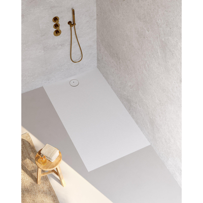 Riho Nuvia Douchevloer - 160x90cm - antibacterieel - purite - white matt
