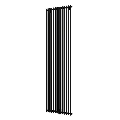 Plieger Venezia M designradiator enkel verticaal met middenaansluiting 1970x532mm 1417W mat zwart