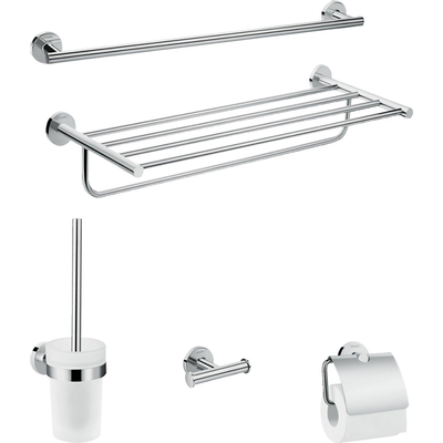 Hansgrohe Logis Universal accessoireset - 5 in 1 - hoogglans chroom