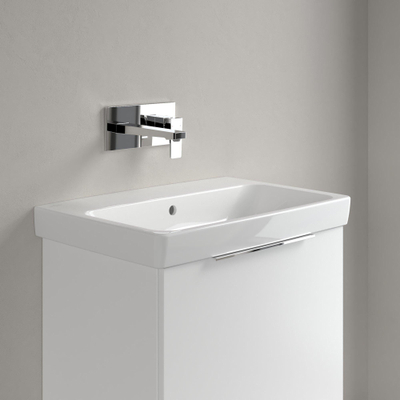 Villeroy & Boch Architectura Wastafel - 44.5x65cm - geslepen onderkant - zonder kraangat - White Alpine (glans wit)