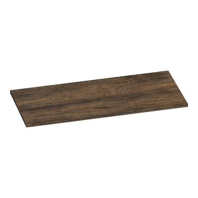 BRAUER Delight Badkamermeubelset - 100x46x62cm - 2 lades - greeploos - softclose - met topblad - keramieke waskom - rond - mat wit - grove SHOWROOMMODEL
