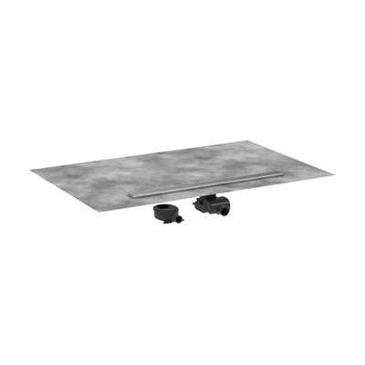 Hansgrohe RainDrain Allround Douchegoot - 90cm - standaard/vlakke installatie - brushed stainless steel