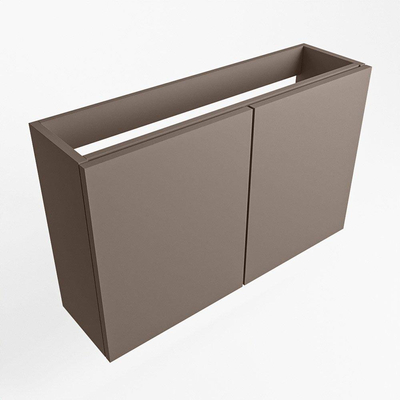 Mondiaz FOWY fonteinonderkast - 70x22x50cm - 2 deuren - push to open - softclose - Smoke