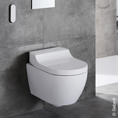 Geberit AquaClean Tuma Comfort WC-douche - plaque décorative WC-douche - verre blanc
