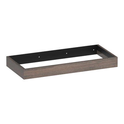 BRAUER Amaze meuble sous-lavabo 100 avec support de suspension intégré lattes chêne noir