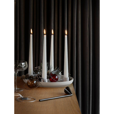 Blomus VELA Kandelaar - H 3 - 5 cm x Ø 27 cm - Moonbeam