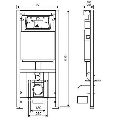 Duravit Philippe Starck 3 Compact Set réservoir encastrable avec siège softclose et plaque de commande Blanc