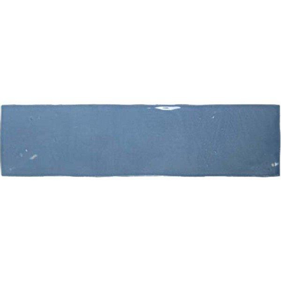 SAMPLE Douglas Jones Atelier Carrelage mural - 6x25cm - 10mm - éclat blanc - Bleu Lumière