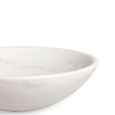Saniclass Pesca Arino Vasque à poser - 42x42x14cm - rond - marbre - blanc