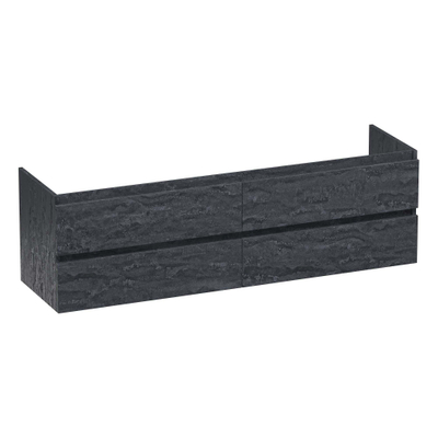 BRAUER Joy wastafelonderkast 160 4 softclose lades - greeploos - 2 sifon uitsparingen - Damascus