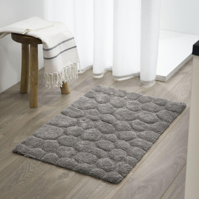 Sealskin Pebbles Badmat Katoen 60x90 cm Grijs