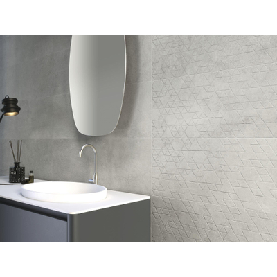 Baldocer Ceramica Arkety wandtegel - 30x90cm - 7.5mm - Rechthoek - gerectificeerd - Betonlook - Indus grey mat